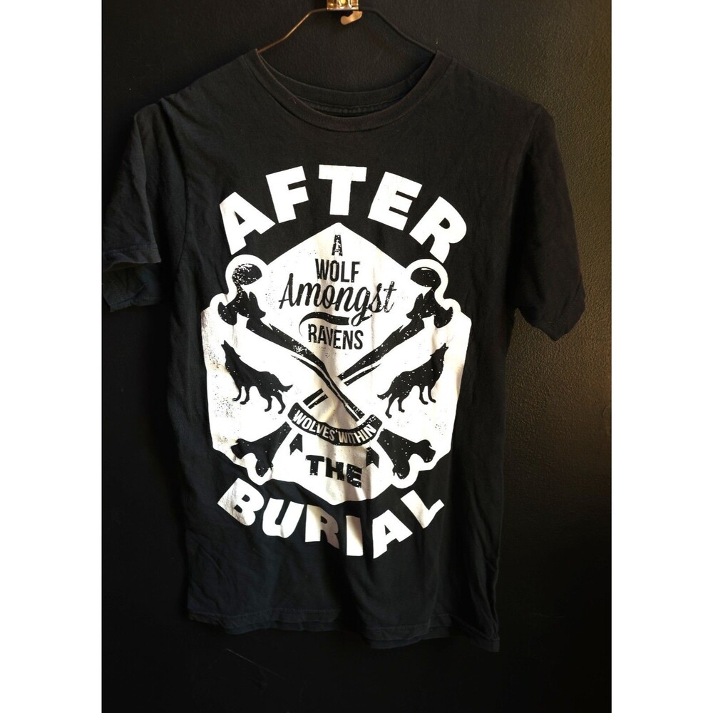 After The Burial Band T Shirt A Wolf Amongst Ravens Graphic Metalcore Black